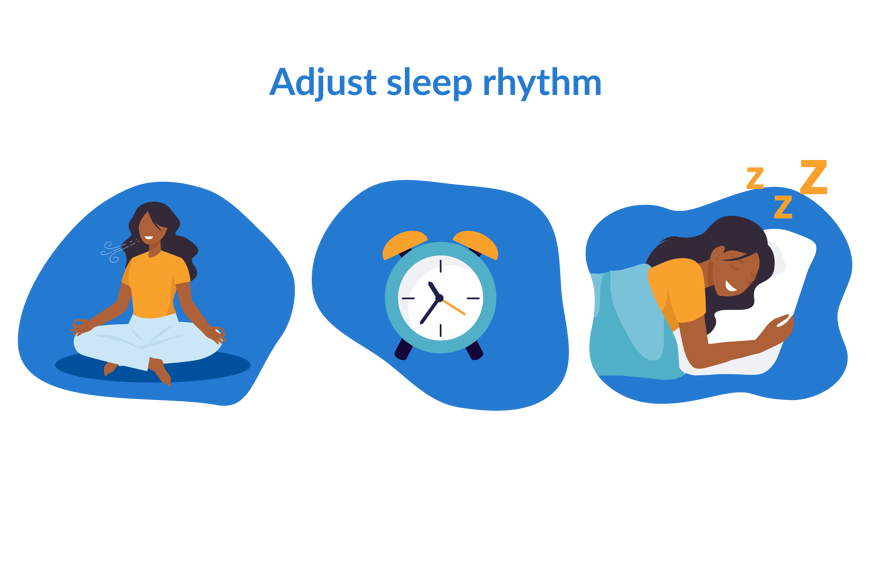 Adjusting sleep rhythm